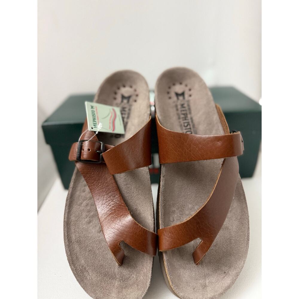 Mephisto Soft Air Leather Sandals Helen Desert Buffalo 4442 Women's 11 France